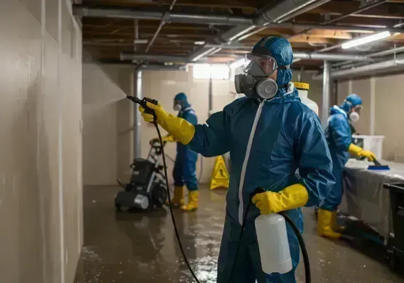 Basement Sanitization and Antimicrobial Treatment process in Frederick, CO